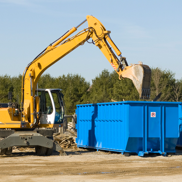 can i choose the location where the residential dumpster will be placed in Kino Springs Arizona